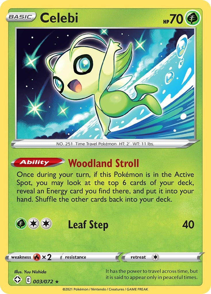 Image for Celebi (003/072) (SHF) - Pokemon