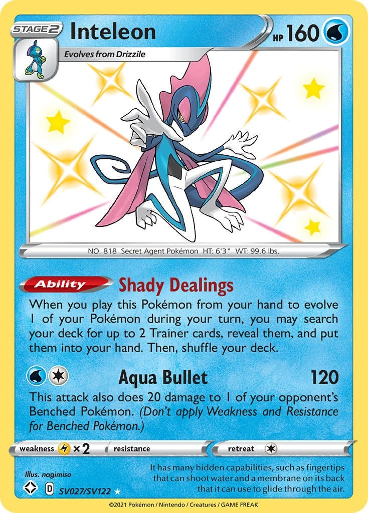 Image for Inteleon (SV027/SV122) (SHFSV) - Pokemon