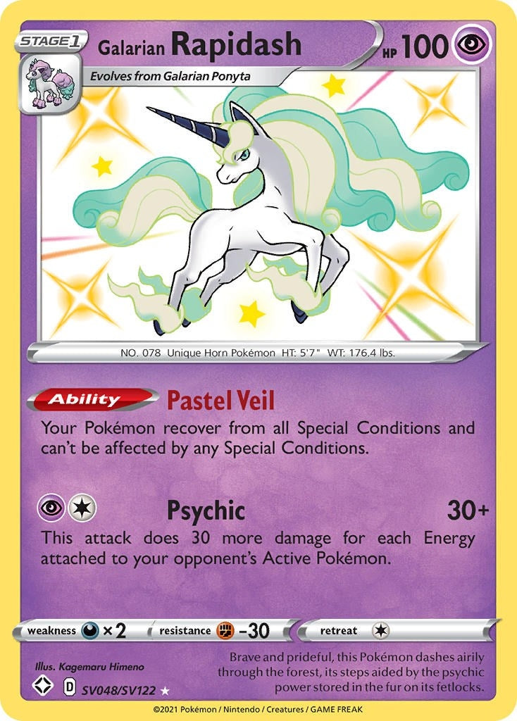 Image for Galarian Rapidash (SV048/SV122) (SHFSV) - Pokemon