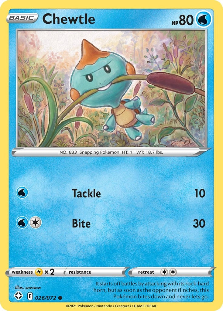 Image for Chewtle (026/072) (SHF) - Pokemon