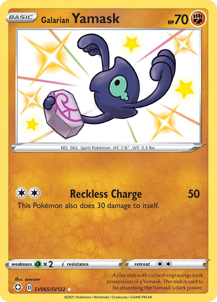 Image for Galarian Yamask (SV065/SV122) (SHFSV) - Pokemon
