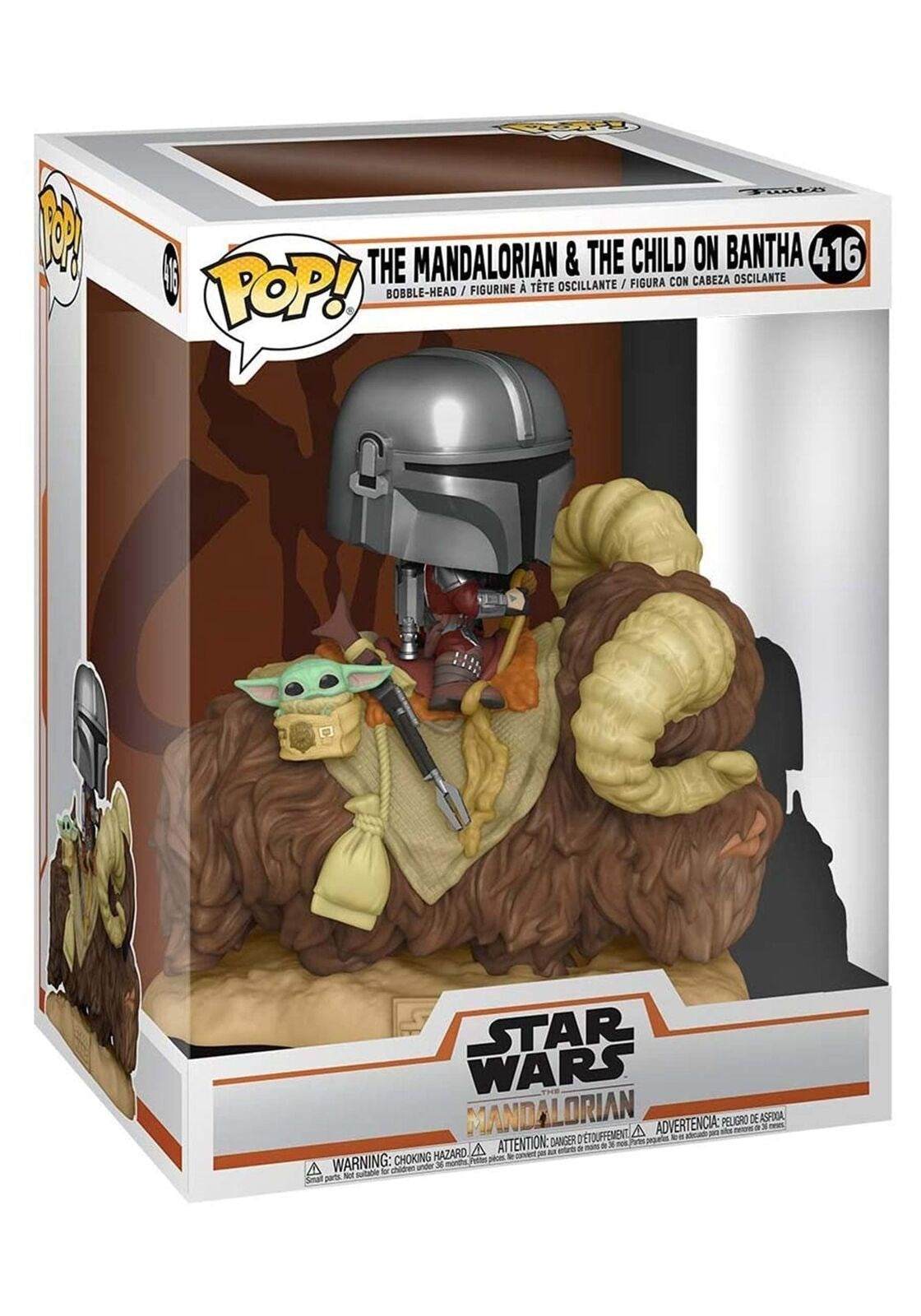 Image for Mandalorian: The Mandalorian & The Child on Bantha - Funko