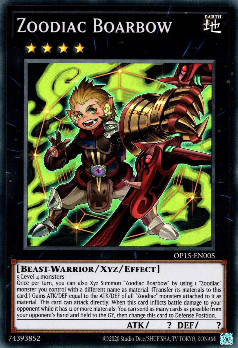 Image for Zoodiac Boarbow (OP15-EN005) (OP15) - YuGiOh