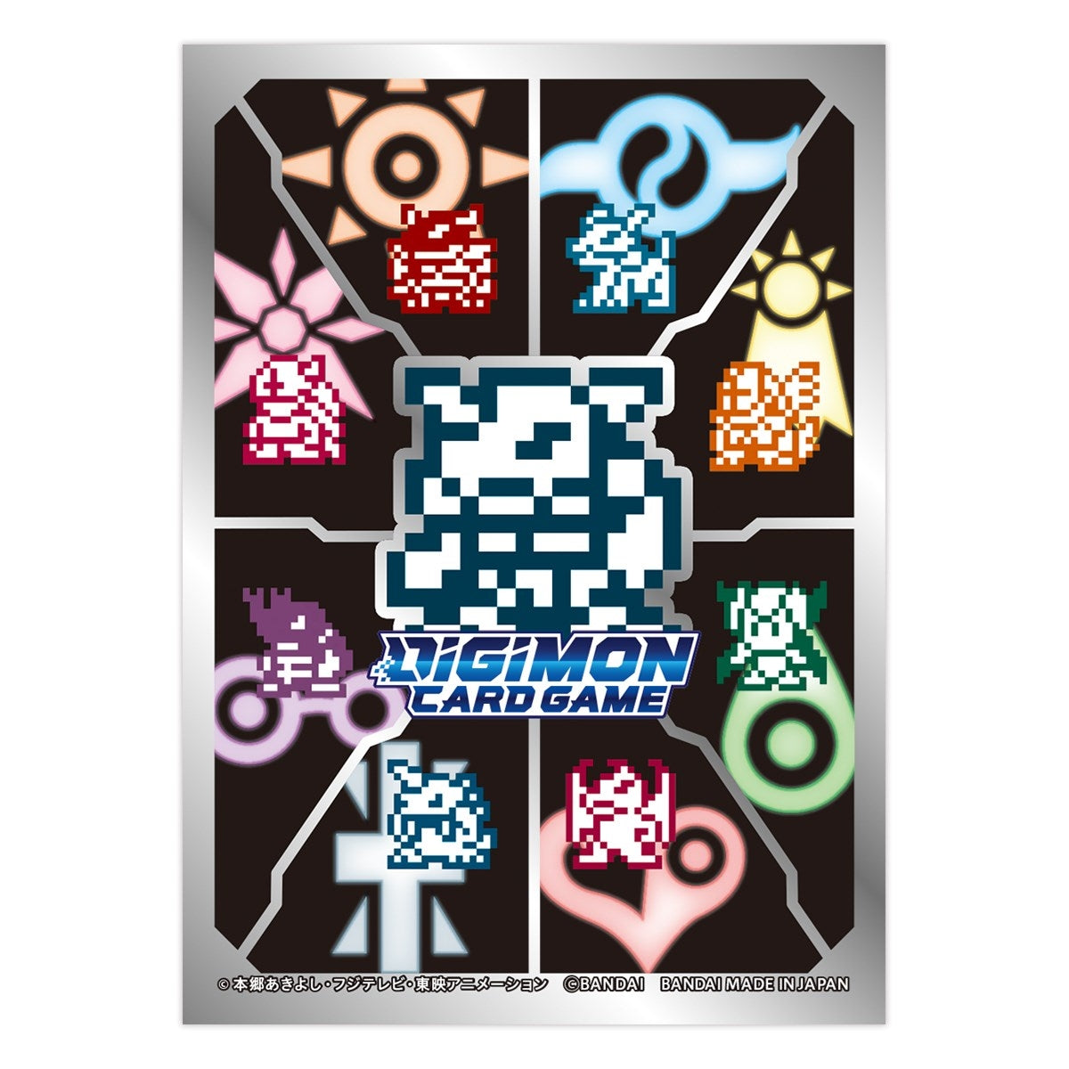 Image for Digimon Card Game Official Sleeves - Digimon Pixel Art (Tamer Evolution Box) (50-Pack) - Card Sleeves