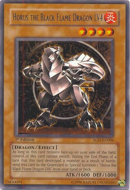 Image for Horus The Black Flame Dragon LV4 (SOD-EN006) (SOD) - YuGiOh