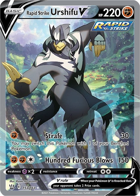 Image for Rapid Strike Urshifu V (Alternate Full Art) (153/163) (SWSH05) - Pokemon