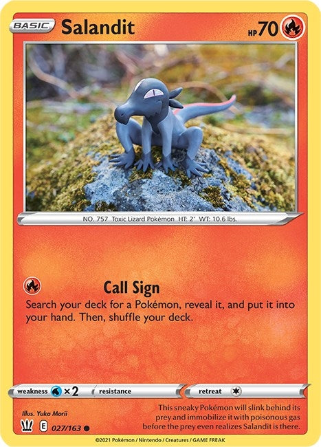 Image for Salandit (027/163) (SWSH05) - Pokemon