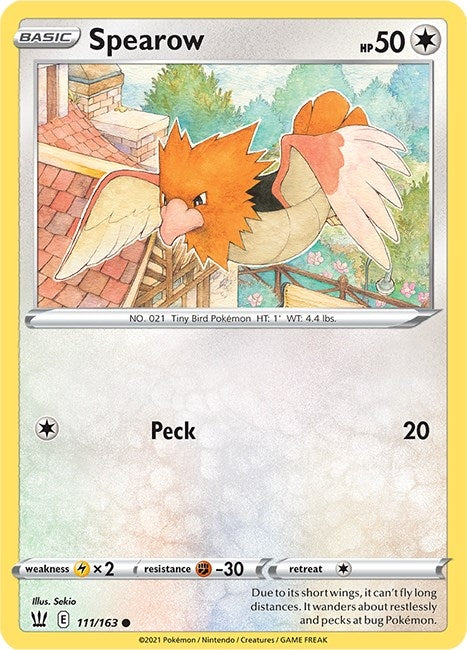 Image for Spearow (111/163) (SWSH05) - Pokemon
