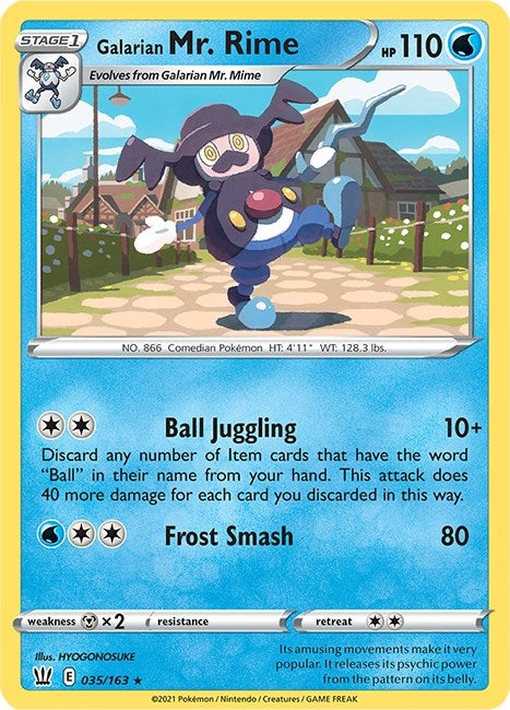 Image for Galarian Mr. Rime (035/163) (SWSH05) - Pokemon