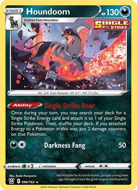 Image for Houndoom (096/163) (SWSH05) - Pokemon