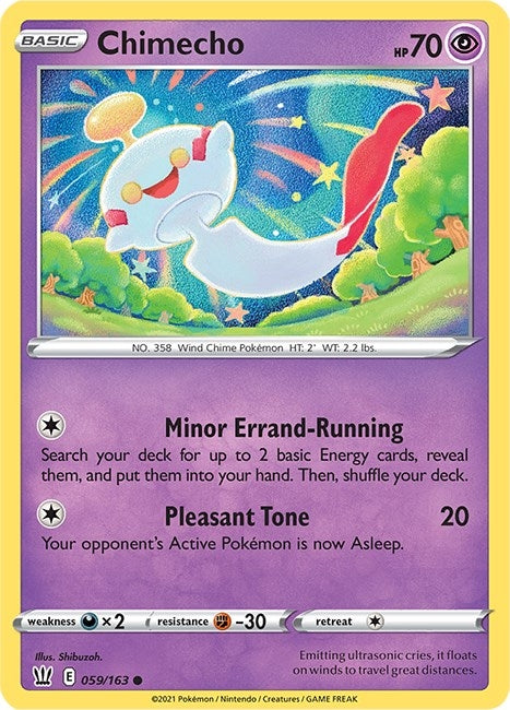 Image for Chimecho (059/163) (SWSH05) - Pokemon