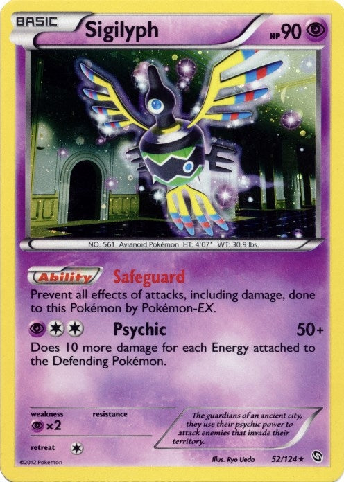 Image for Sigilyph - 52/124 (Cosmos Holo) (052/124) (BLE) - Pokemon