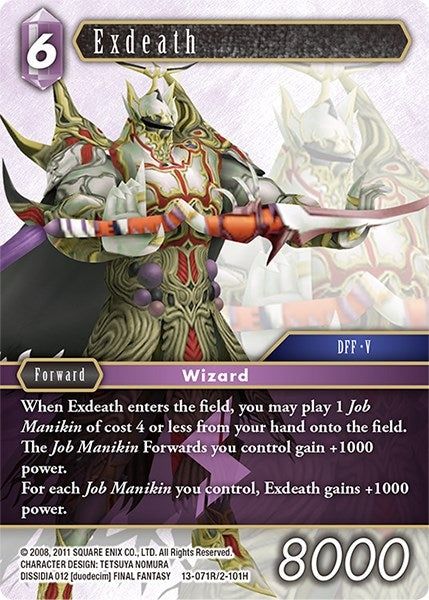 Image for Exdeath (13-071R/2-101H) (Opus XIII: Crystal Radiance) - Final Fantasy TCG