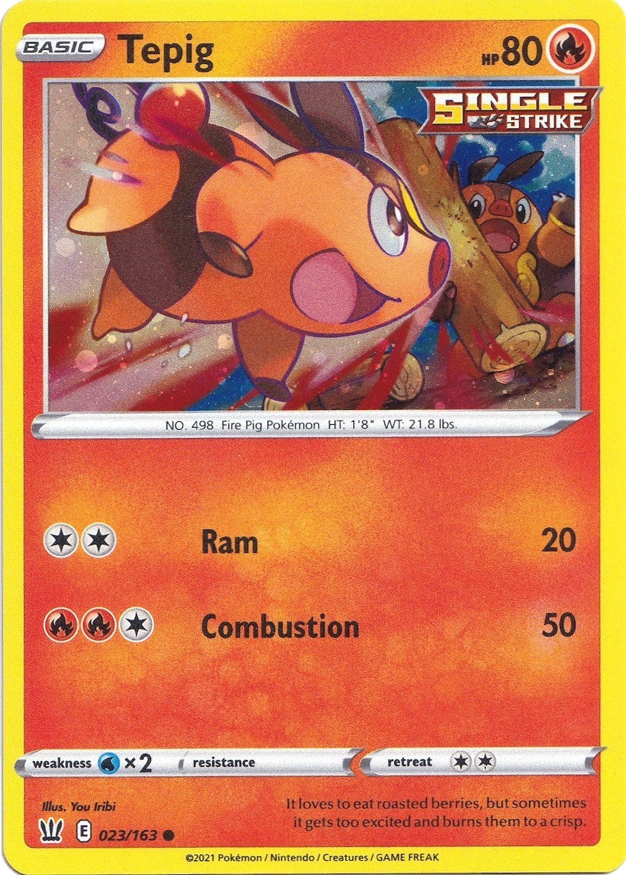 Image for Tepig - 023/163 (Cosmos Holo) (023/163) (MCAP) - Pokemon