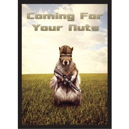 Image for Coming For Your Nuts! Combat Squirrel Double Matte Art Card Sleeves - Standard (50-Pack) - Card Sleeves