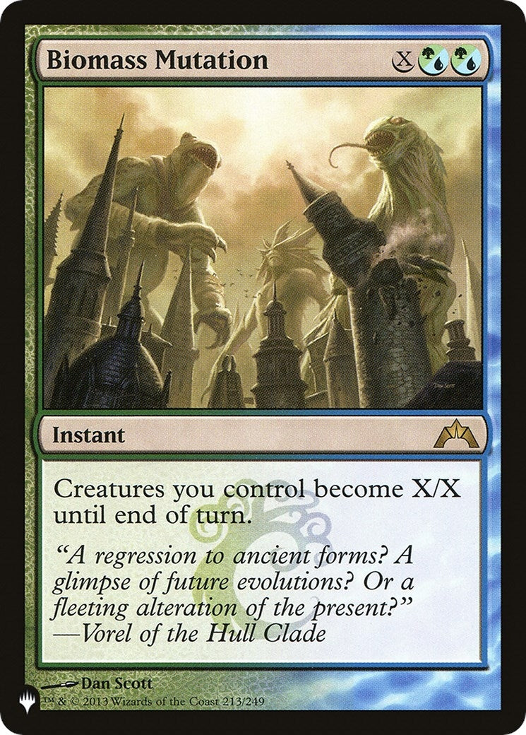 Image for Biomass Mutation (213/249) (The List Reprints) - Magic: The Gathering