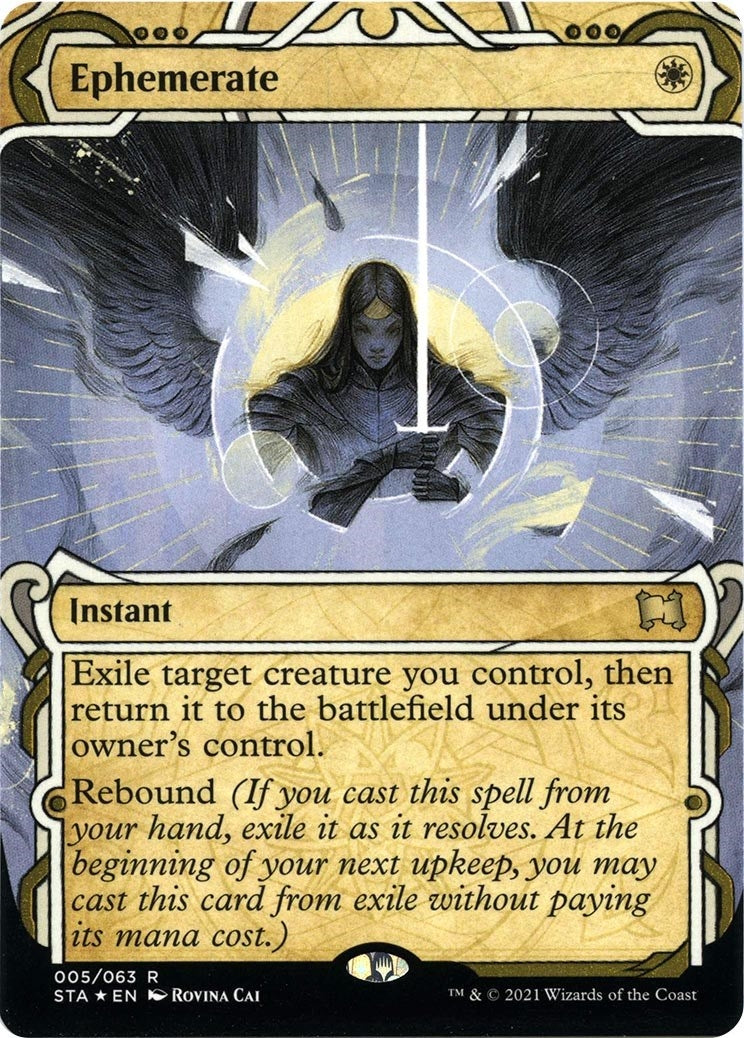 Image for Ephemerate (Foil Etched) (5) (Strixhaven: Mystical Archives) - Magic: The Gathering