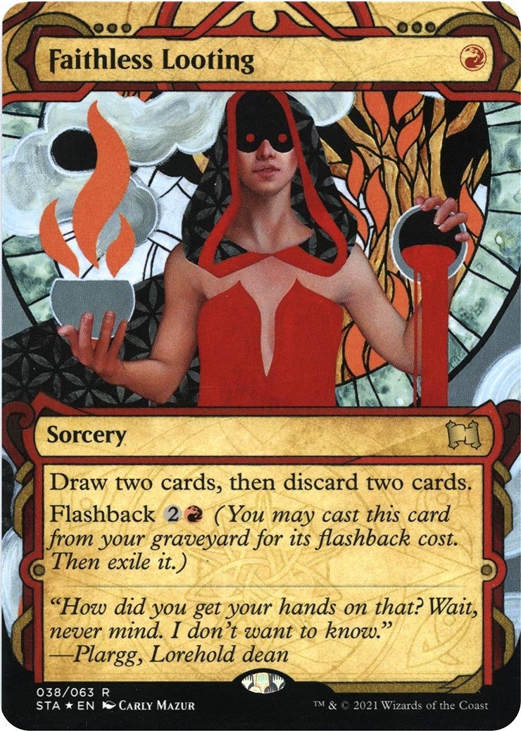 Image for Faithless Looting (Foil Etched) (38) (Strixhaven: Mystical Archives) - Magic: The Gathering