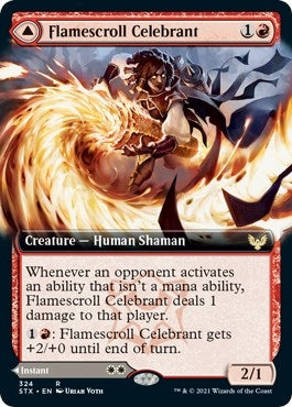 Image for Flamescroll Celebrant (Extended Art) (324) (Strixhaven: School of Mages) - Magic: The Gathering