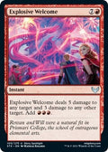 Image for Explosive Welcome (100) (Strixhaven: School of Mages) - Magic: The Gathering