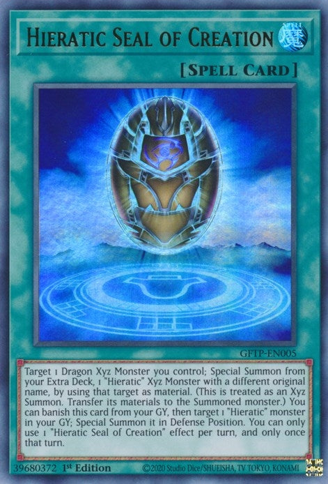 Image for Hieratic Seal of Creation (GFTP-EN005) (GFTP) - YuGiOh