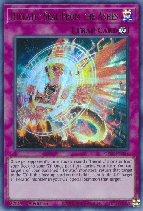 Image for Hieratic Seal From the Ashes (GFTP-EN058) (GFTP) - YuGiOh