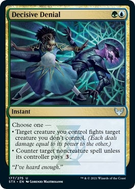 Image for Decisive Denial (177) (Strixhaven: School of Mages) - Magic: The Gathering