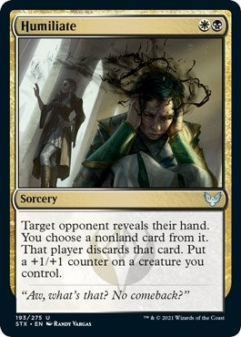 Image for Humiliate (193) (Strixhaven: School of Mages) - Magic: The Gathering
