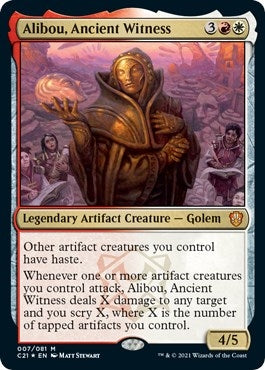 Image for Alibou, Ancient Witness (7) (Commander 2021) - Magic: The Gathering