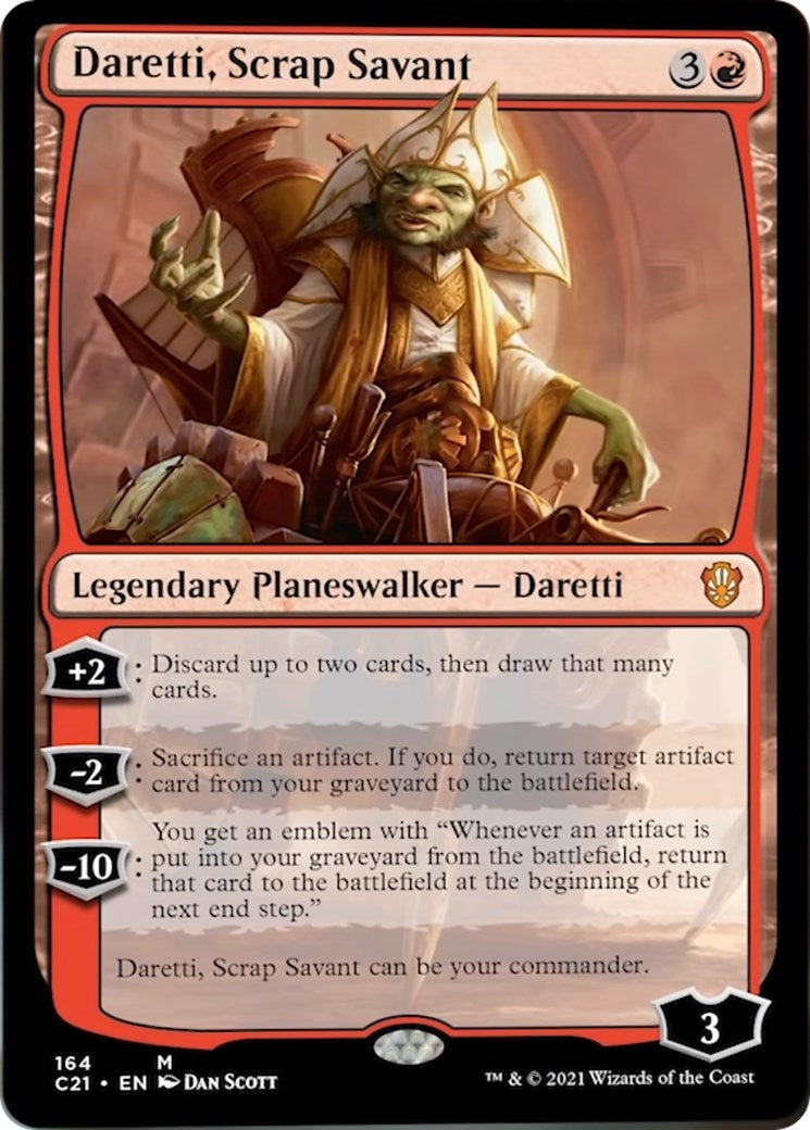 Image for Daretti, Scrap Savant (164) (Commander 2021) - Magic: The Gathering