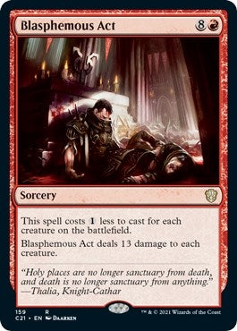 Image for Blasphemous Act (159) (Commander 2021) - Magic: The Gathering
