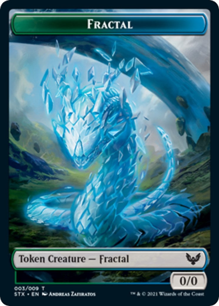 Image for Fractal (3) // Inkling (4) Double-sided Token (3 // 4) (Strixhaven: School of Mages) - Magic: The Gathering