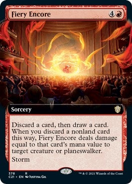 Image for Fiery Encore (Extended Art) (378) (Commander 2021) - Magic: The Gathering