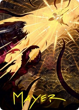 Image for Defiant Strike Art Card (Gold-Stamped Signature) (62) (Strixhaven) - Magic: The Gathering