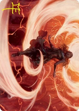 Image for Crackle with Power Art Card (Gold-Stamped Signature) (12) (Strixhaven) - Magic: The Gathering