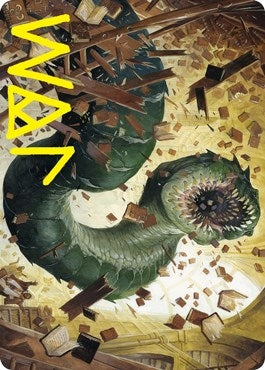 Image for Bookwurm Art Card (Gold-Stamped Signature) (14) (Strixhaven) - Magic: The Gathering