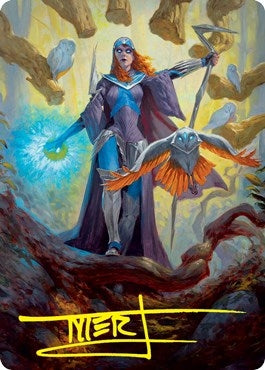 Image for Kasmina, Enigma Sage Art Card (Gold-Stamped Signature) (29) (Strixhaven) - Magic: The Gathering