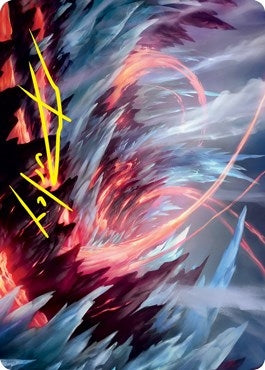 Image for Frostboil Snarl Art Card (Gold-Stamped Signature) (47) (Strixhaven) - Magic: The Gathering