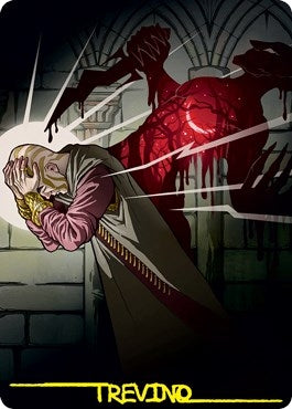 Image for Agonizing Remorse Art Card (Gold-Stamped Signature) (70) (Strixhaven) - Magic: The Gathering
