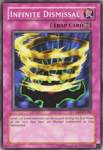 Image for Infinite Dismissal (DB1-EN186) (DB1) - YuGiOh