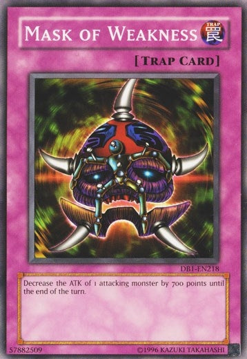 Image for Mask of Weakness (DB1-EN218) (DB1) - YuGiOh