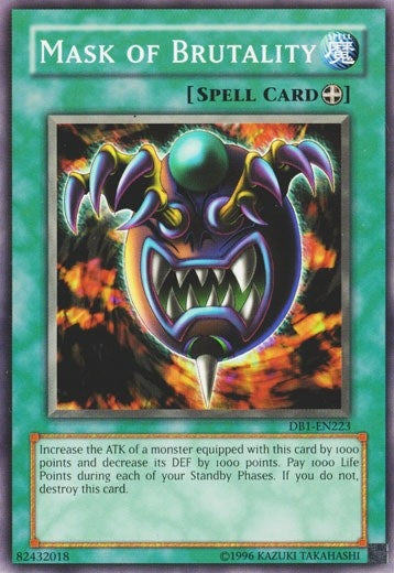 Image for Mask of Brutality (DB1-EN223) (DB1) - YuGiOh