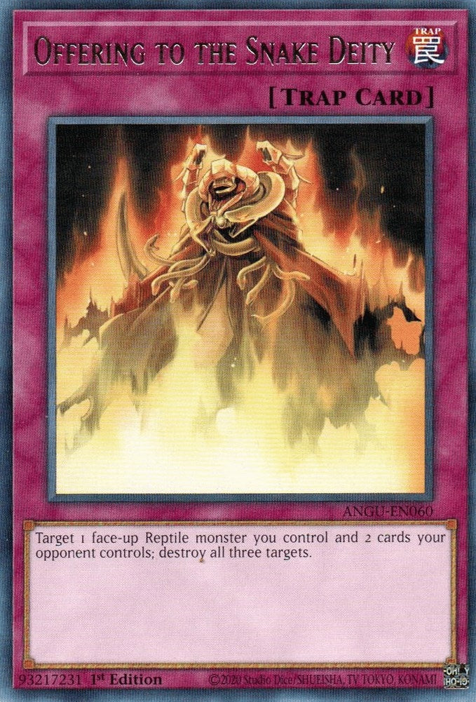 Image for Offering to the Snake Deity (ANGU-EN060) (ANGU) - YuGiOh