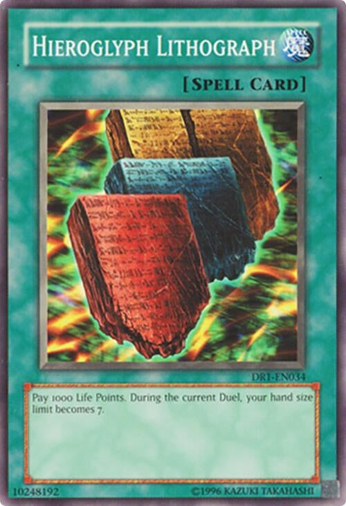 Image for Hieroglyph Lithograph (DR1-EN034) (DR1) - YuGiOh