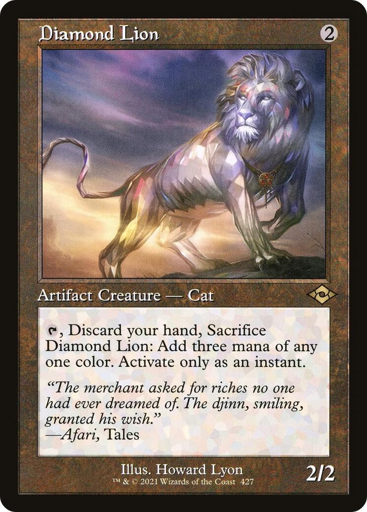 Image for Diamond Lion (Retro Frame) (427) (Modern Horizons 2) - Magic: The Gathering