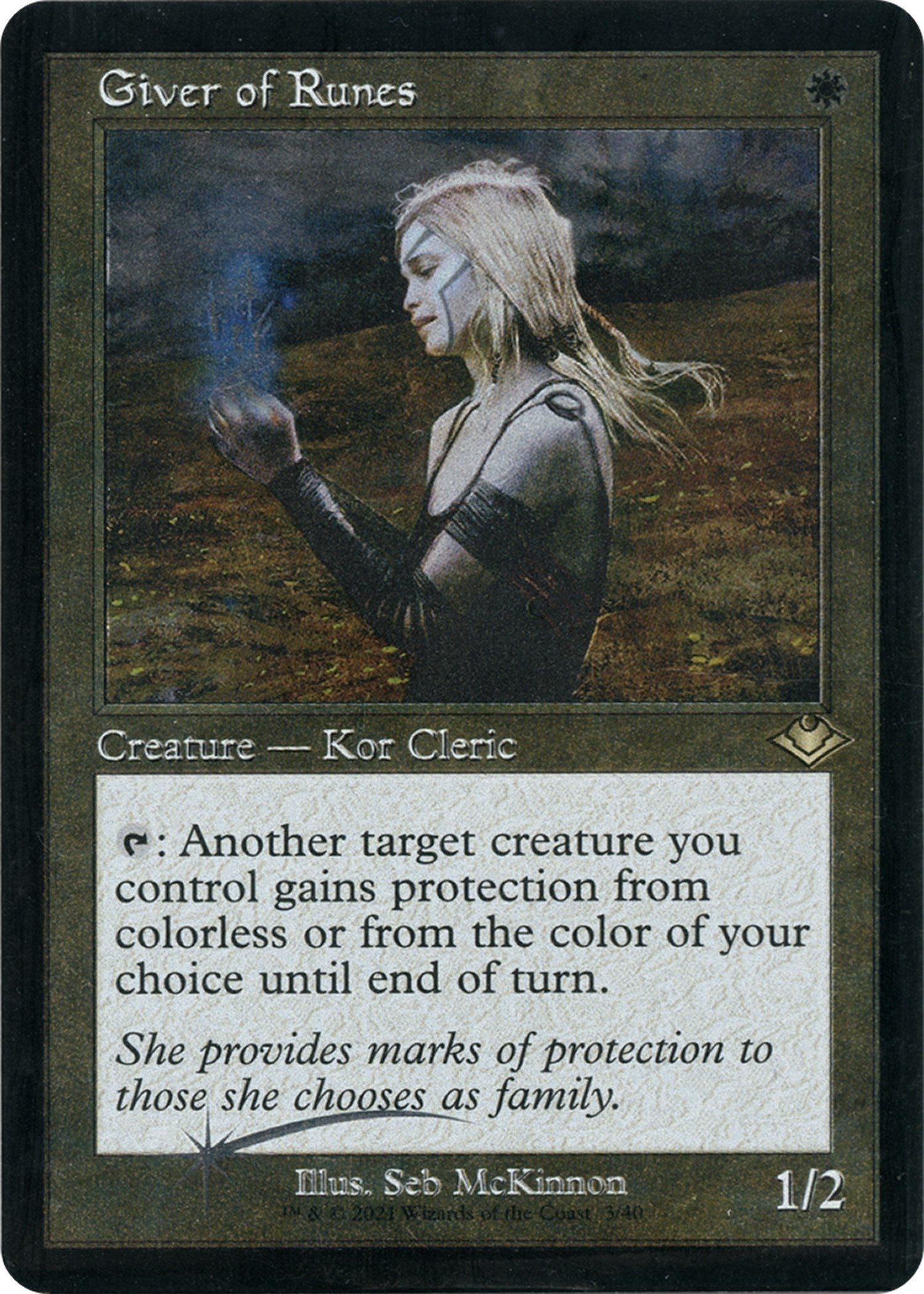 Image for Giver of Runes (Retro Frame) (Foil Etched) (3) (Modern Horizons) - Magic: The Gathering