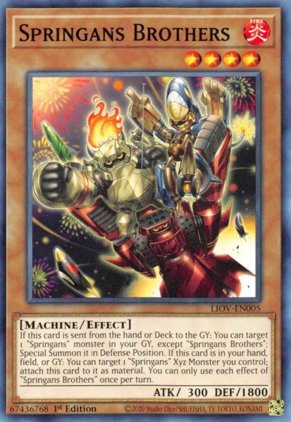 Image for Springans Brothers (LIOV-EN005) (LIOV) - YuGiOh