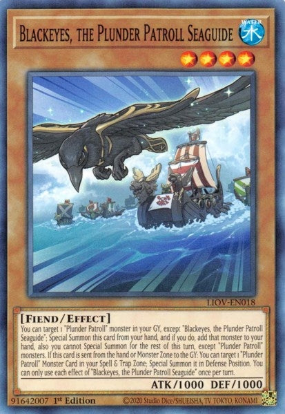 Image for Blackeyes, the Plunder Patroll Seaguide (LIOV-EN018) (LIOV) - YuGiOh
