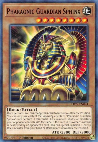 Image for Pharaonic Guardian Sphinx (LIOV-EN024) (LIOV) - YuGiOh