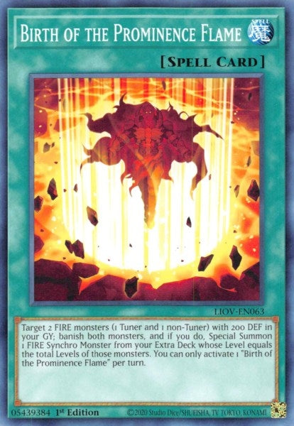 Image for Birth of the Prominence Flame (LIOV-EN063) (LIOV) - YuGiOh